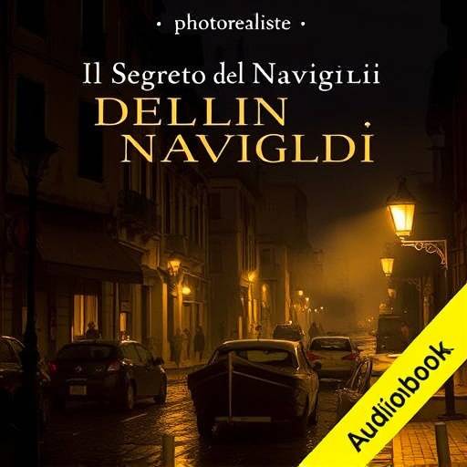 Copertina dell'audiolibro 'Il Segreto del Naviglio' di Marco Brambilla