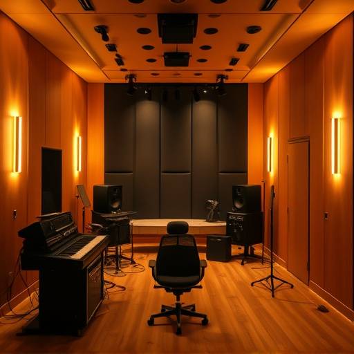 Interno dello studio di registrazione Audio Eccellenza a Milano